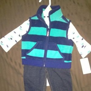 NWT Carter's matching blue/aqua set
